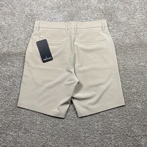 NEW Primo Shorts Men's 32 9" Inseam Light Khaki Tan Performance Stretch Golf NWT